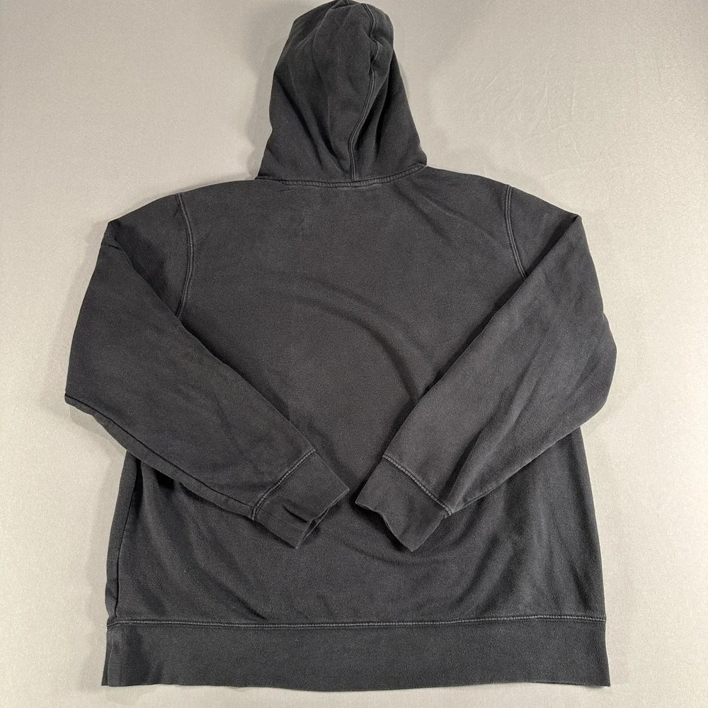The North Face Hoodie Mens XL Black Fleece Pullover Logo Graphic Sweatshirt‎
